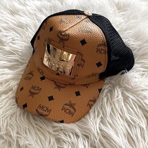 MCM leather hat